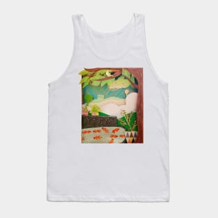 Landscape poetry 3d paper collage Tank Top